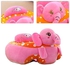 Toddler Chair for Learn to Sit Cartoon Plush Sofa Seat Baby Support Seat Soft Large Cushion Non Slip Body Back Pillows Suitable for 3-18 Months Baby,Pink