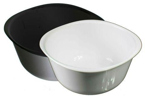 Eco Plast Small Bowl Black & White Set - 2 Pcs - Black / Ivory