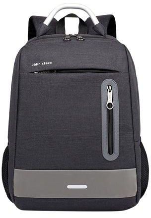 USB-Charging Laptop Backpack Black/Grey