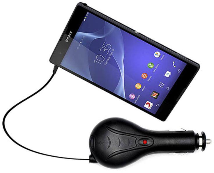 Fast Car Charger For Sony Xperia T2 Ultra Black