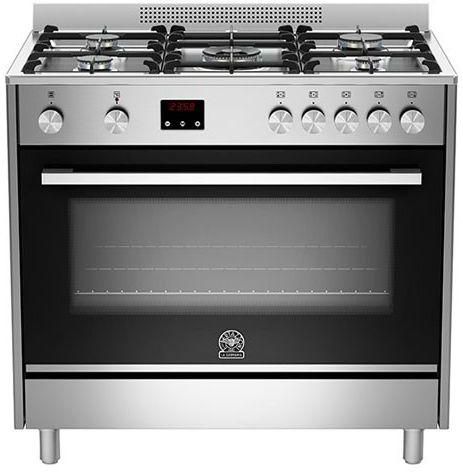 La Germania TUS95C81CX Stainless Cooker 5 Gas Burners with Fan - 90x60 cm