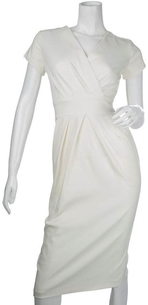 فستان للنساء من فينتج عند فينليس، مقاس 14 ، ابيض، J1012A