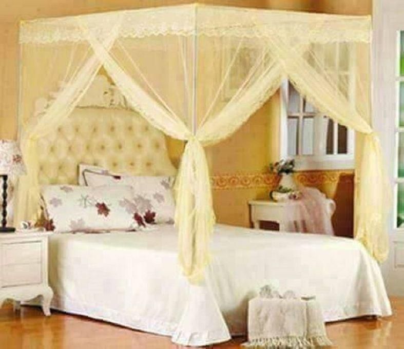 Mosquito Net With Metallic Stand - 6x6 - Cream