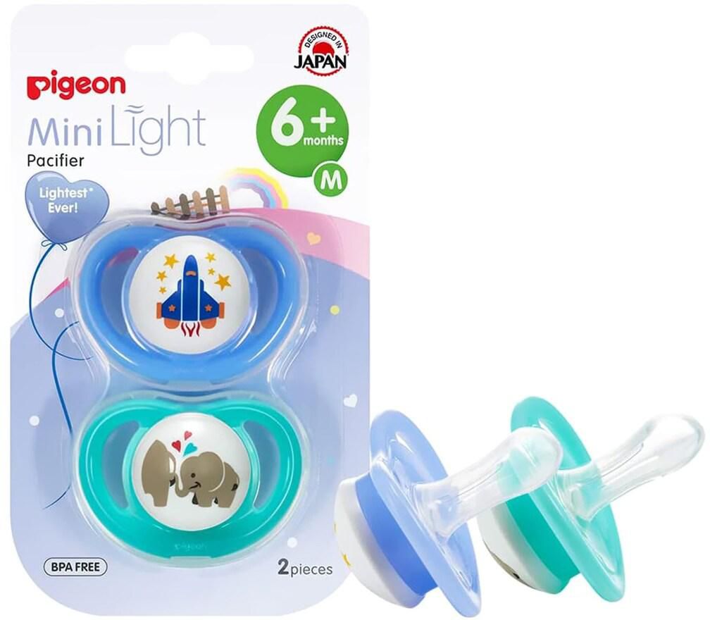 Pigeon Mini Light Pacifier 78260 Multicolour Pack of 2