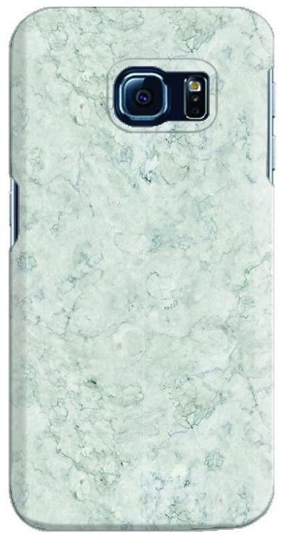 Stylizedd Samsung Galaxy S6 Edge Premium Slim Snap case cover Gloss Finish - Marble Texture Black