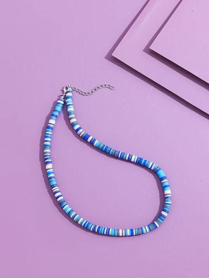 Blue Multi Colors Necklace - Choker - For Girls And Women