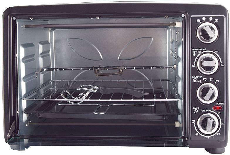 Sonashi 38 Liter Oven Toaster With Rottisserie & Convection, Black STO-723