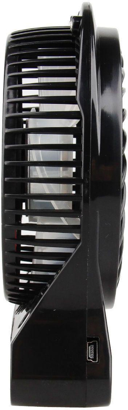 Black Color 3 Gear Speed Powered Mini Portable Usb/li-ion Battery Rechargeable Palm Leaf Fan