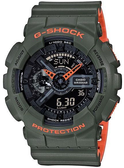Casio G-Shock for Men - Casual Resin Watch - GA-110LN-3A