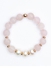 Pearl with Rose Gold Beads Bracelet