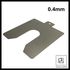 Hardwaremise 304 Stainless Steel Slotted Shim 0.4mm Pre-Cut Precision Shims