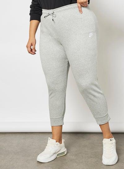 Plus Size NSW Essential Cropped Sweatpants Grey