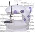 Multifunctional Mini Sewing Machine With Two Speed Control أبيض
