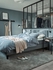 KOPPARBLAD Duvet cover and 2 pillowcases, dark blue, 240x220/50x80 cm - IKEA