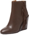 See By Chloé - Fringed Leather Wedge Bootie