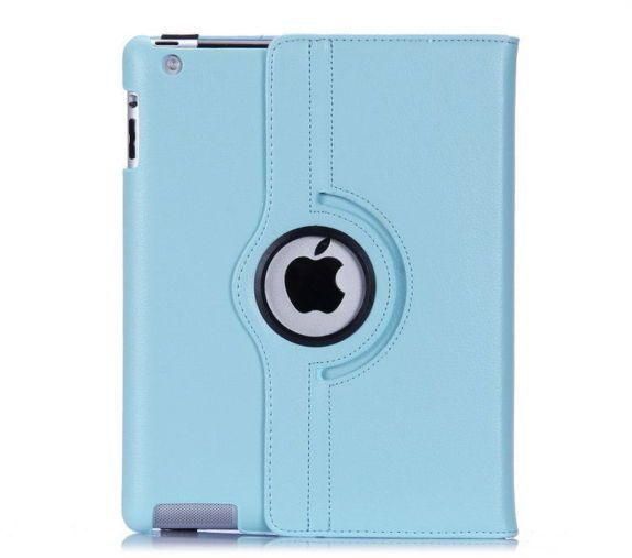 360 degree blue rotation Stand Pu Leather Case Cover for Apple iPad 2/3/4