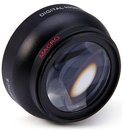 Generic 52mm 0.45X Fisheye Macro Lens For Nikon D3200 D3100 - Black