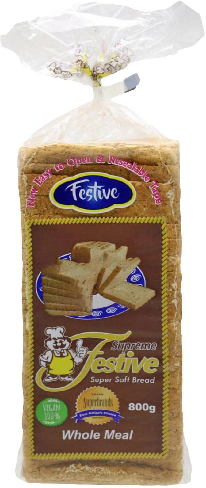 Festive Supreme Whole Meal Bread 800g