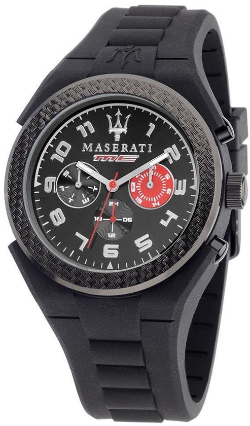Maserati Black Rubber Black dial Chronograph for Men [R8851115006]