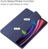 متوافق مع حافظة Samsung Galaxy Tab S9 مقاس 11 بوصة، غطاء واقٍ صلب رفيع للغاية مع وظيفة التنبيه/السكون التلقائي - من Next store (كحلي)