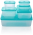 Varmora Freezer Safe Set Of 6 BPA Free Plastic Containers