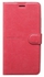 KAIYUE Leather Flip Phone Case For Huawei Y6p - Fuchsia Red