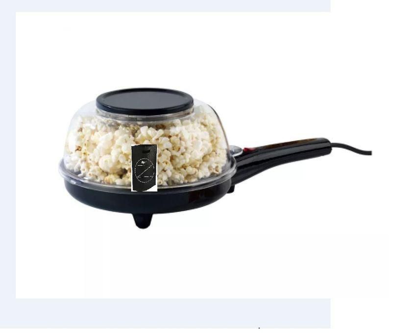 Geovina Electric Non Stick Multi Purpose 4in1 Pan Popcorn, Eggs, Crepe Maker + Zigor Special Bag
