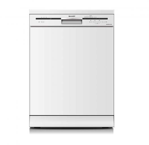 Sharp Dish Washer / 12 Places / 6 Programs / White - (QW-MB612K-WH3)