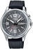 Watch for Men by Casio , Analog , Leather , Black , MTP-E201L-8BV