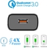 OnePlus 5T USB Type-C Travel Charger, Portable 5V/3A Wall QC3.0 Rapid Charger with High-Speed Type-C 1.2m Data Sync Cable and Over Heating Protection for USB-C Devices, Promate ChargeMate-QC3