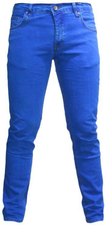 Blueberry Blue Slim Fit Jeans Pant For Men