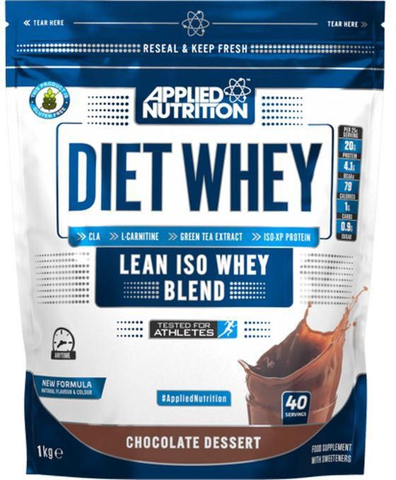 Applied Nutrition Diet Whey Protein 2lbs - Lean ISO Whey Blend Of CLA - L-Carnitine - Green Tea Extract - ISO-XP Protein