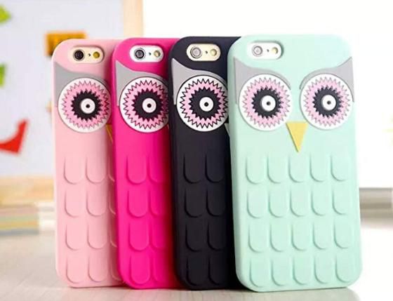 Owl Silicone iPhone Case 5 5S 6 6S 6+ 6S+ 7 8 7+ 8+