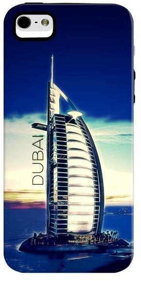 Stylizedd Dual Layer Tough Case Cover Matte Finish for Apple iPhone SE / 5 / 5S - Burj Al Arab - Dubai