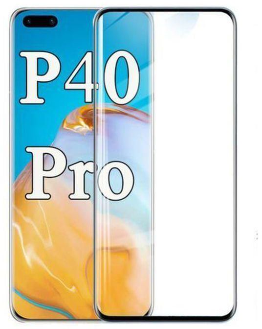 Full Curved Glass Screen Protector For Huawei P40 Pro -0- BLACK