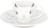 Get Lotus Dream Porcelain Coffee Cup Set, 12 Pieces - White with best offers | Raneen.com