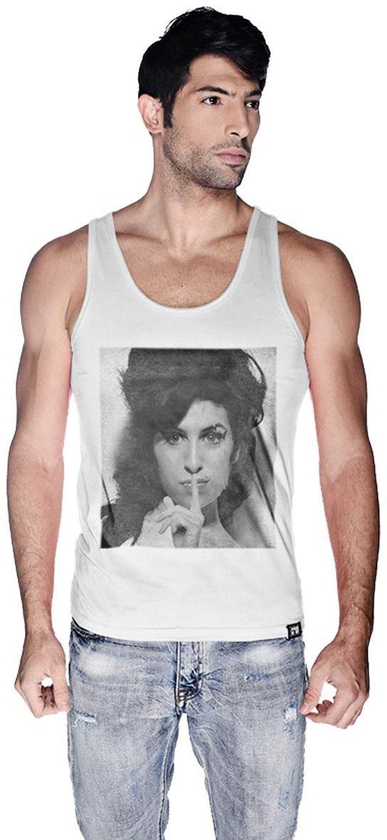 Creo Amy Winehouse Tank Top for Men - L, White