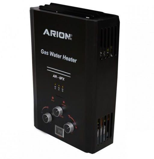 Get ARION Digital Gas Water Heater, 6L, AR-6FX - Black with best offers | Raneen.com