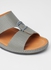 Patterned Strap Sandals Grey