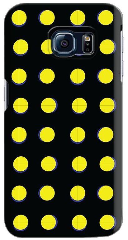 Stylizedd Samsung Galaxy S6 Edge Premium Slim Snap case cover Gloss Finish - Yellow Dots