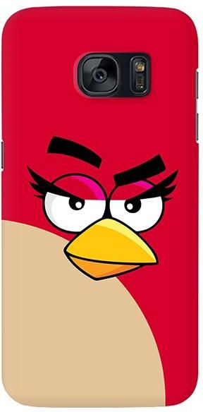 Stylizedd Samsung Galaxy S7 Premium Slim Snap case cover Matte Finish - Girl Red - Angry Birds