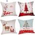 Eissely 4PC Merry Christmas Cover Decor Pillow Case Sofa Waist Throw Cushion Cover D