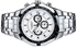 Men's Water Resistant Chronograph Watch 8084 - 43 mm - Silver