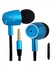 Mosidun M20 - Woven 1.2M Cable Headphones In-Ear Metallic - Blue