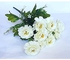 باقة ورد وأزهار ونبات صناعي - 43 سم، متعدد الألوان