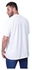 COUP Loose Fit Printed T-Shirt For Men - White - M
