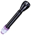 2-In-1 Combo Rechargeable LED Flashlight Black/Violet/White ‎‎24x15x10cm