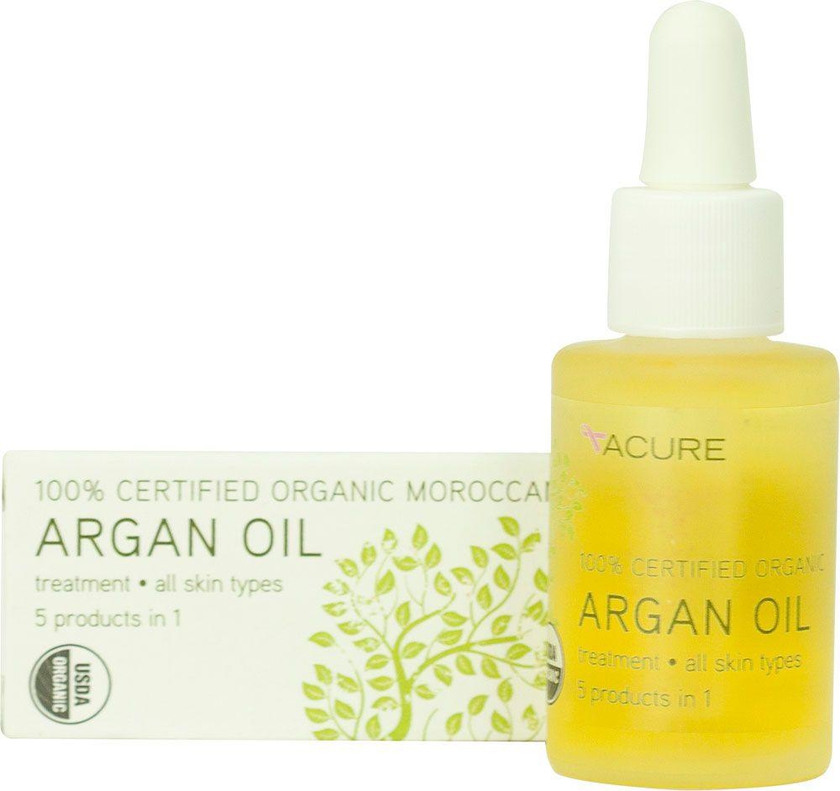 زيت أرجان النقي معالج متعدد الاستخدام للبشرة والشعر Acure Organics, Certified Organic Moroccan, Argan Oil Treatment, All Skin Types, 30 ml