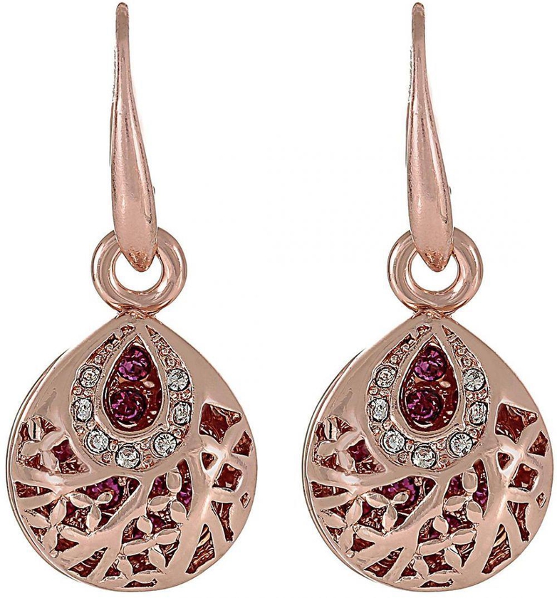 Ridaya talian Design Rose gold Plated Top Grade Crystal Earring