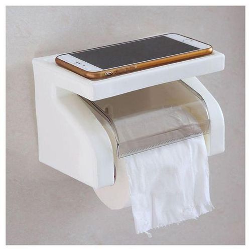 Toilet Roll Tissue Paper Toilet Paper Holder - White